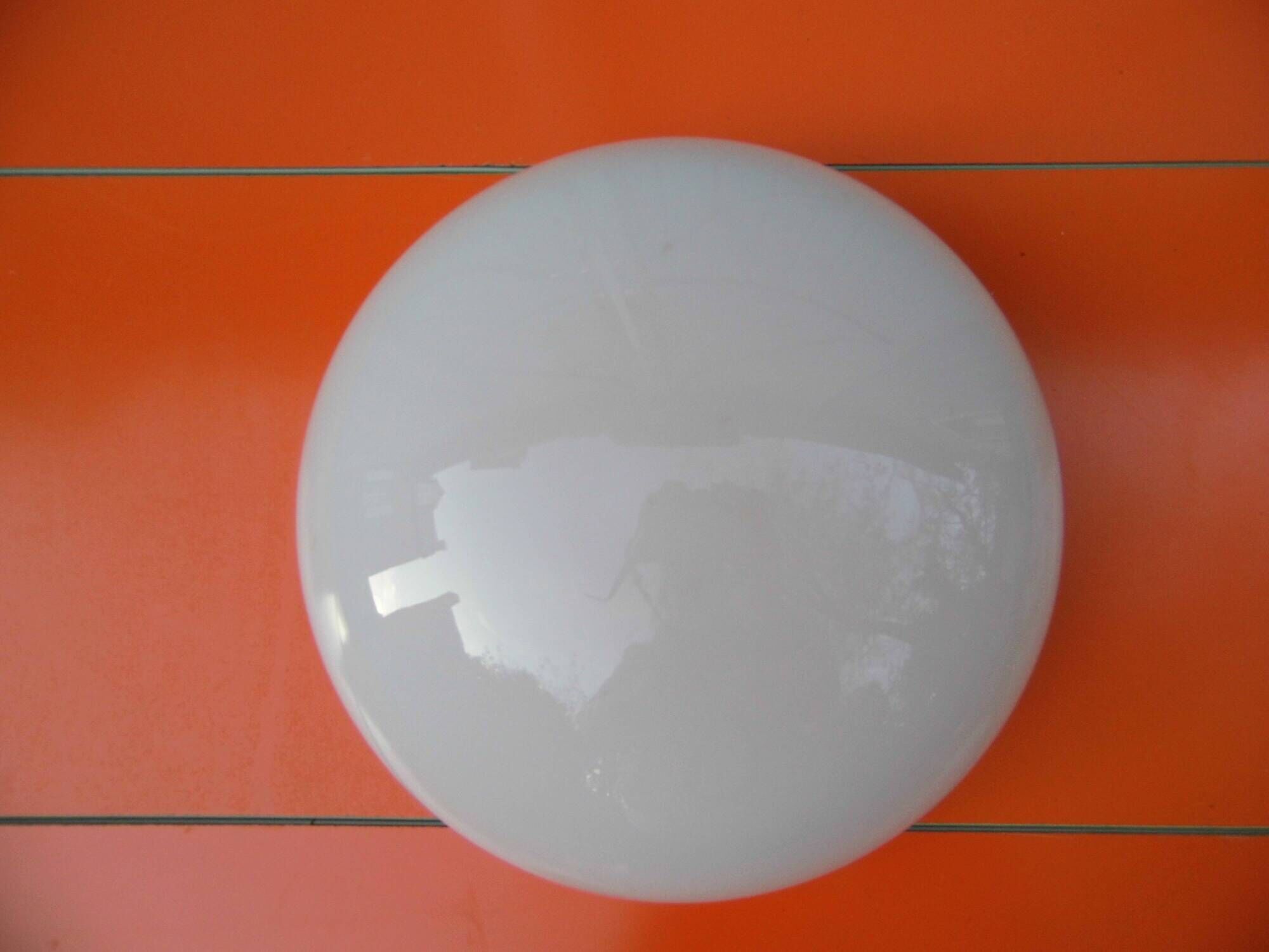 Globe, ceiling lamp in white opaline, luminaire early XX th century, Vintage