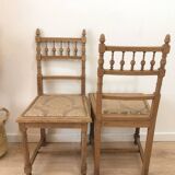 Set of 8 Henri II style chairs