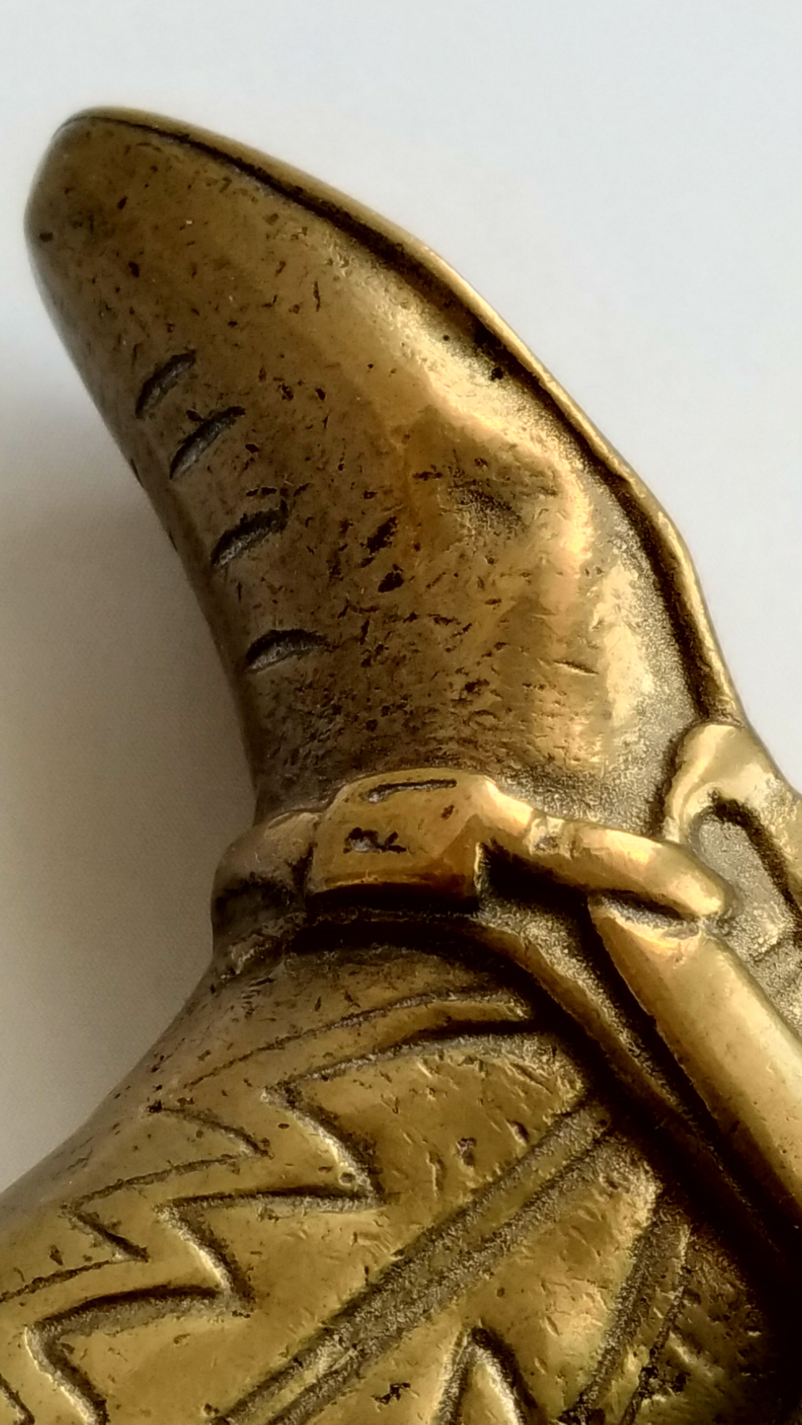 Vintage Santiag gilded bronze pencil pot