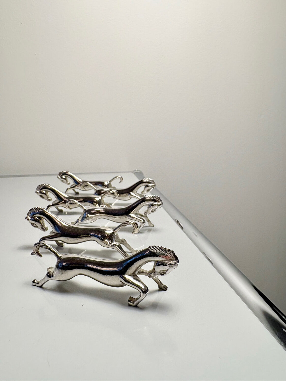 Lot de 6 porte-couteaux chevaux
