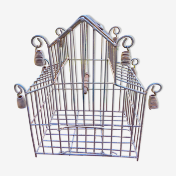 Old metal bird cage