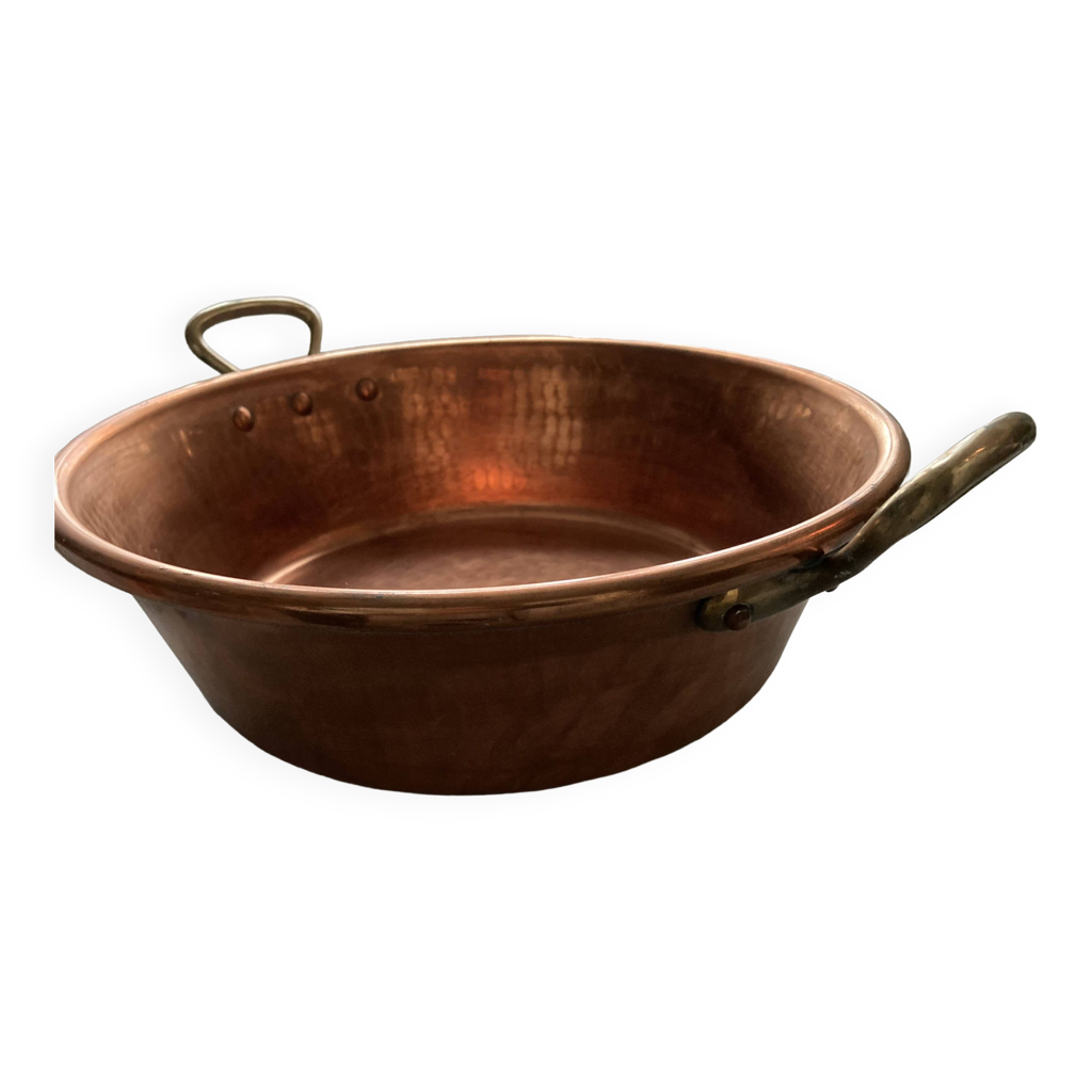 Bassine à confiture en cuivre martelé 40 cm Selency — free download