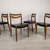 Series of 4 Scandinavian chairs