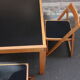 Ensemble table de salle à manger et 4 chaises années 80