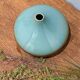 Turquoise and brown ceramic vase
