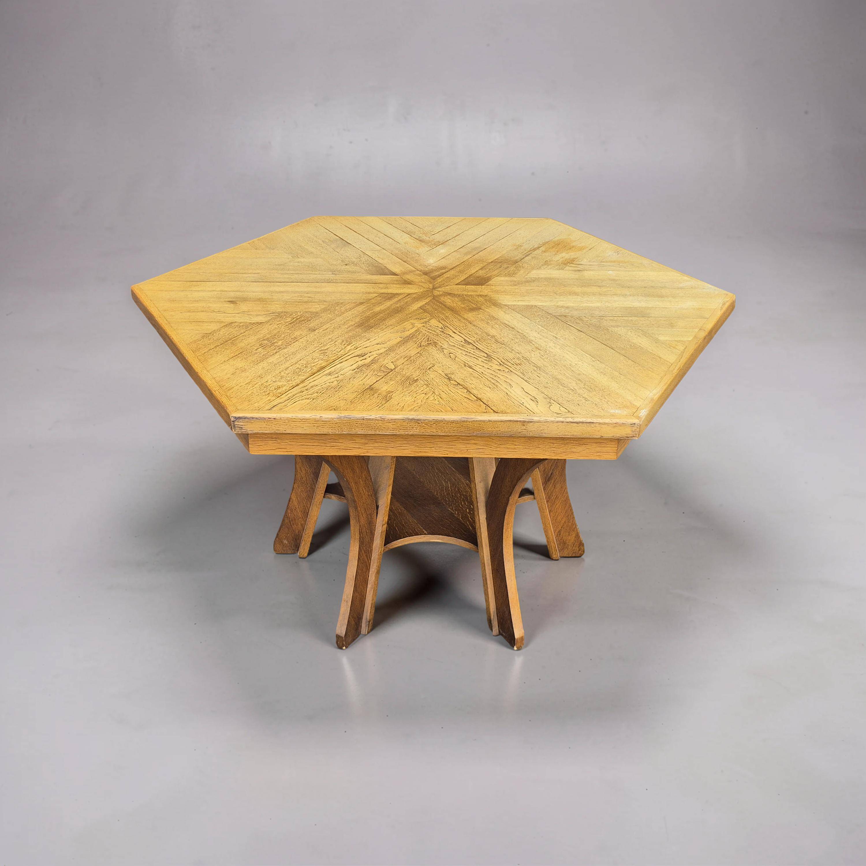 Modernist Handcrafted Dining Table, Netherlands, 1990s