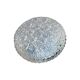 Round wall light ceiling fixture in glass with small vintage flowers from the 1970s and 1980s.