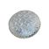 Round wall light ceiling fixture in glass with small vintage flowers from the 1970s and 1980s.