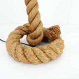 Rope lamp, work in the style of Audoux & Minet, circa 1970-1980