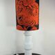 Vintage Murano glass lamp in opaline white, Doria, Italy, 1970.