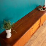 Retro Teak Danish 1960s Long Mid Century Sideboard By Clausen & Søn Denmark