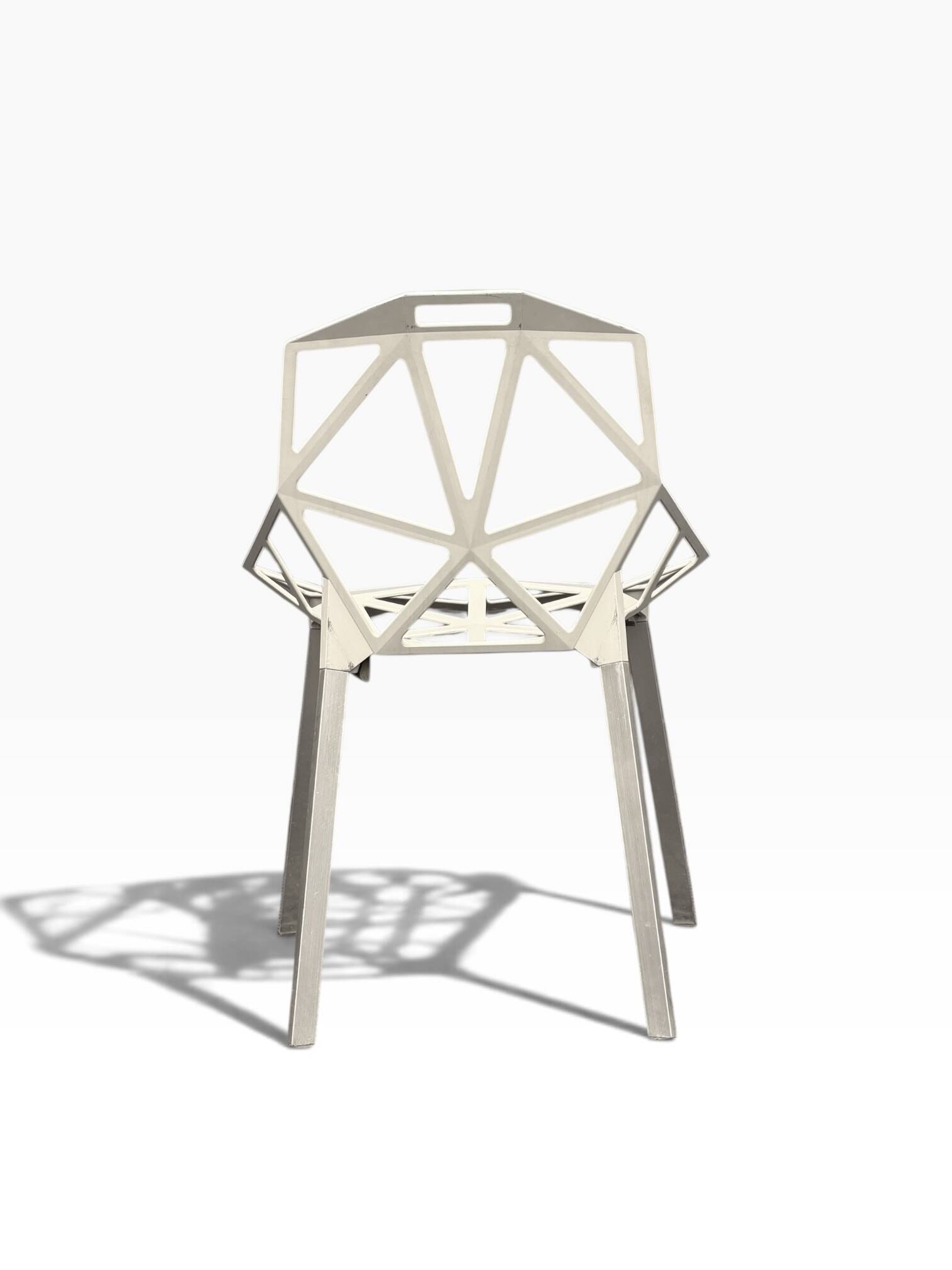 Pair of Chair One chairs — Konstantin Grcic for Magis, aluminium