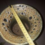 Vintage lava effect ceramic vase