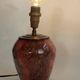 Lacquered glass lamp base - Unique handmade piece - Laque Line 1970/80