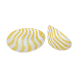 2 cups earthenware Salins vintage 50s