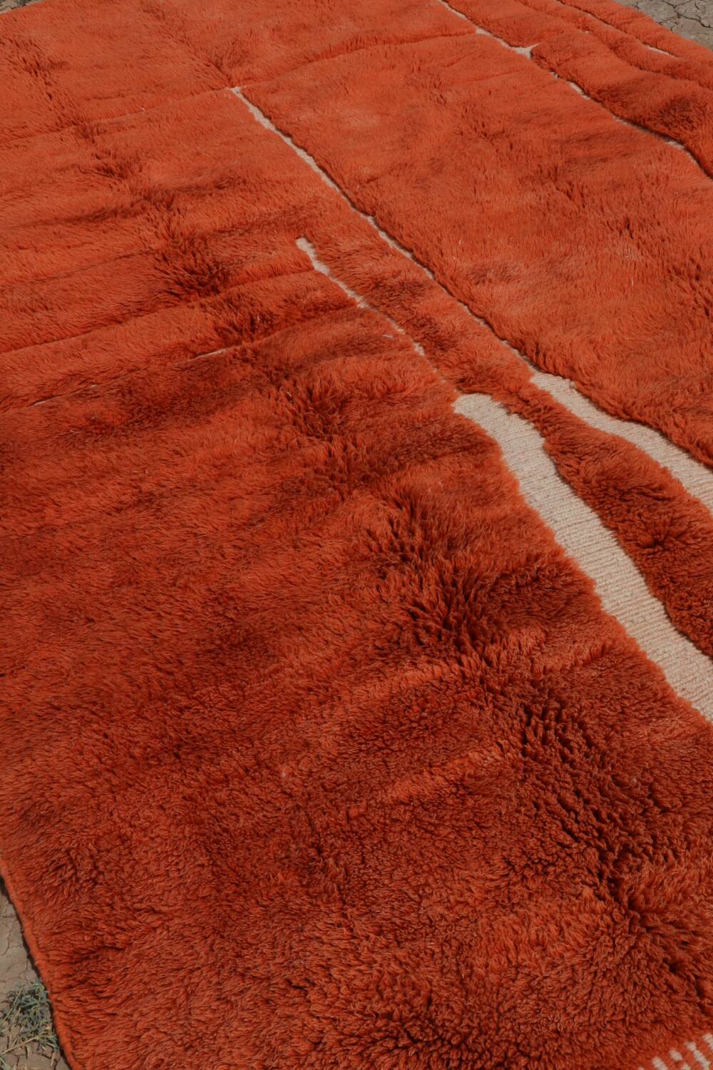 Moroccan Berber rug Mrirt orange terracotta