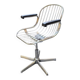 Fauteuil en métal chromé