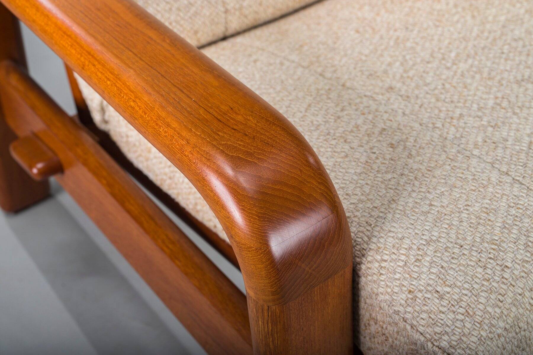 Mid-century modern Danish three-seater teak sofa, 1960s