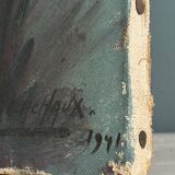 Old portrait signed Géo Lachaux from 1941
