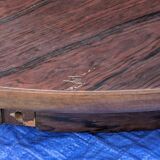 Extendable rosewood dining table with butterfly leaf, vintage Scandinavian