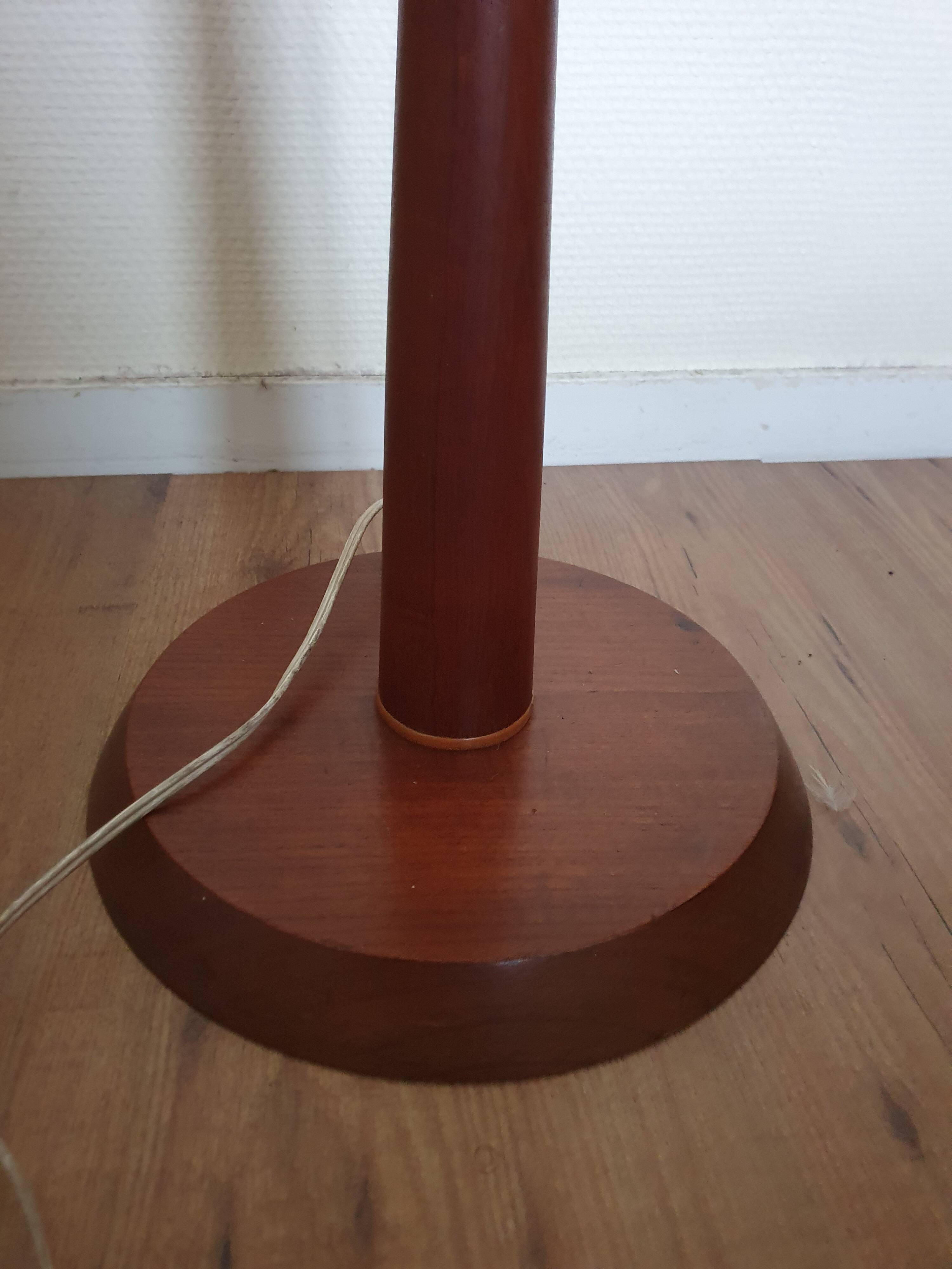 Scandinavian Diabolo teak floor lamp