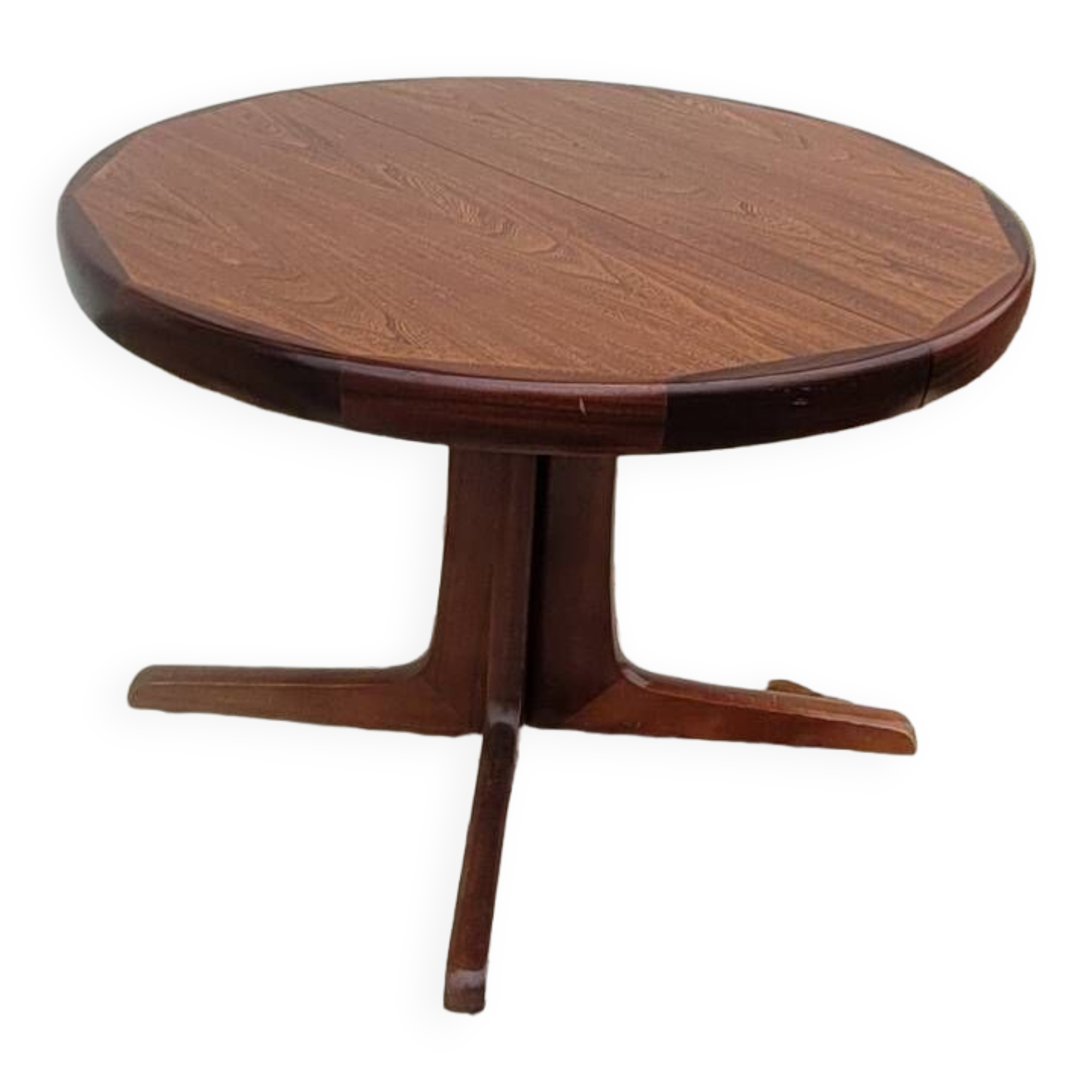 Vintage Scandinavian style table with 2 teak extensions, 1960s