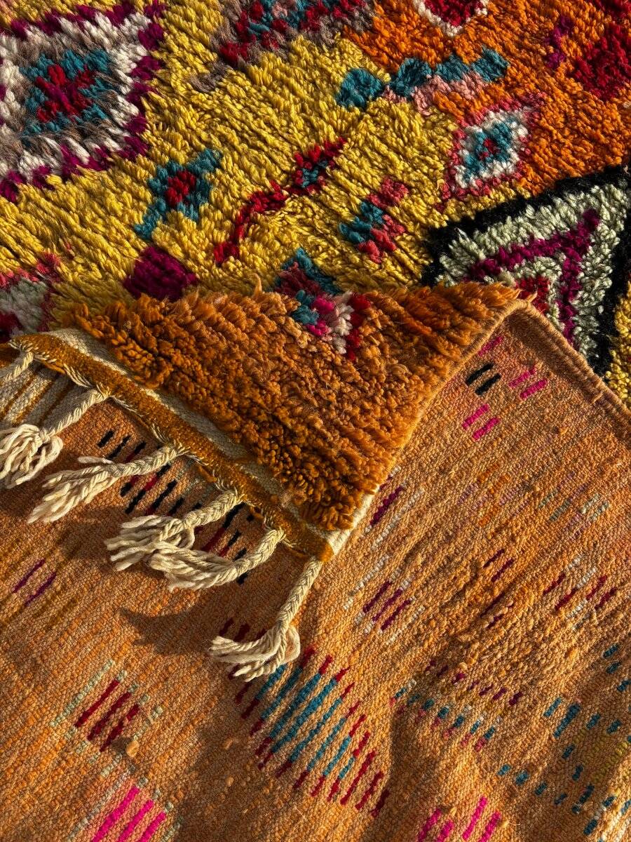 Modern Boujad Moroccan Berber rug in wool.