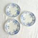Set of 3 iron earth flat plates Saint Amand et Hamage, Bellflower