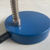 Blue industrial table lamp