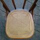 Fake pair of Kohn and Turpe tanned bistro chairs, circa 1900,