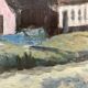 Oil on vintage panel
