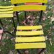 Vintage bistro metal chairs