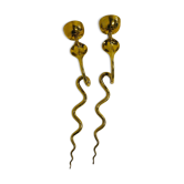 Pair of gilded bronze wall sconces