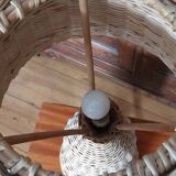 Rattan table lamp