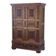 Vintage 1930s Solid Oak Danish Brutalist / Formhouse Cabinet