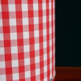 Abat-jour cylindrique vichy rouge et liberty