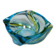 Beautiful ashtray in multicoloured glass. We guess Italy, 1980s.