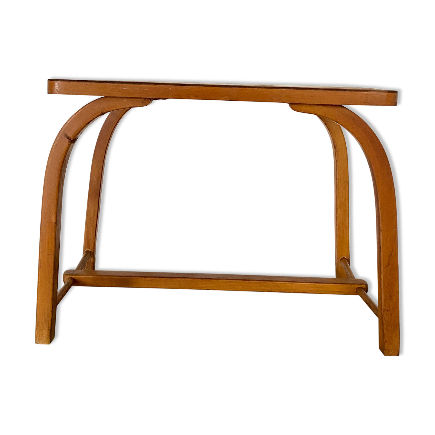 Table basse vintage bois courbey