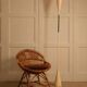 Pair of bamboo and wicker armchairs from the 1960s.