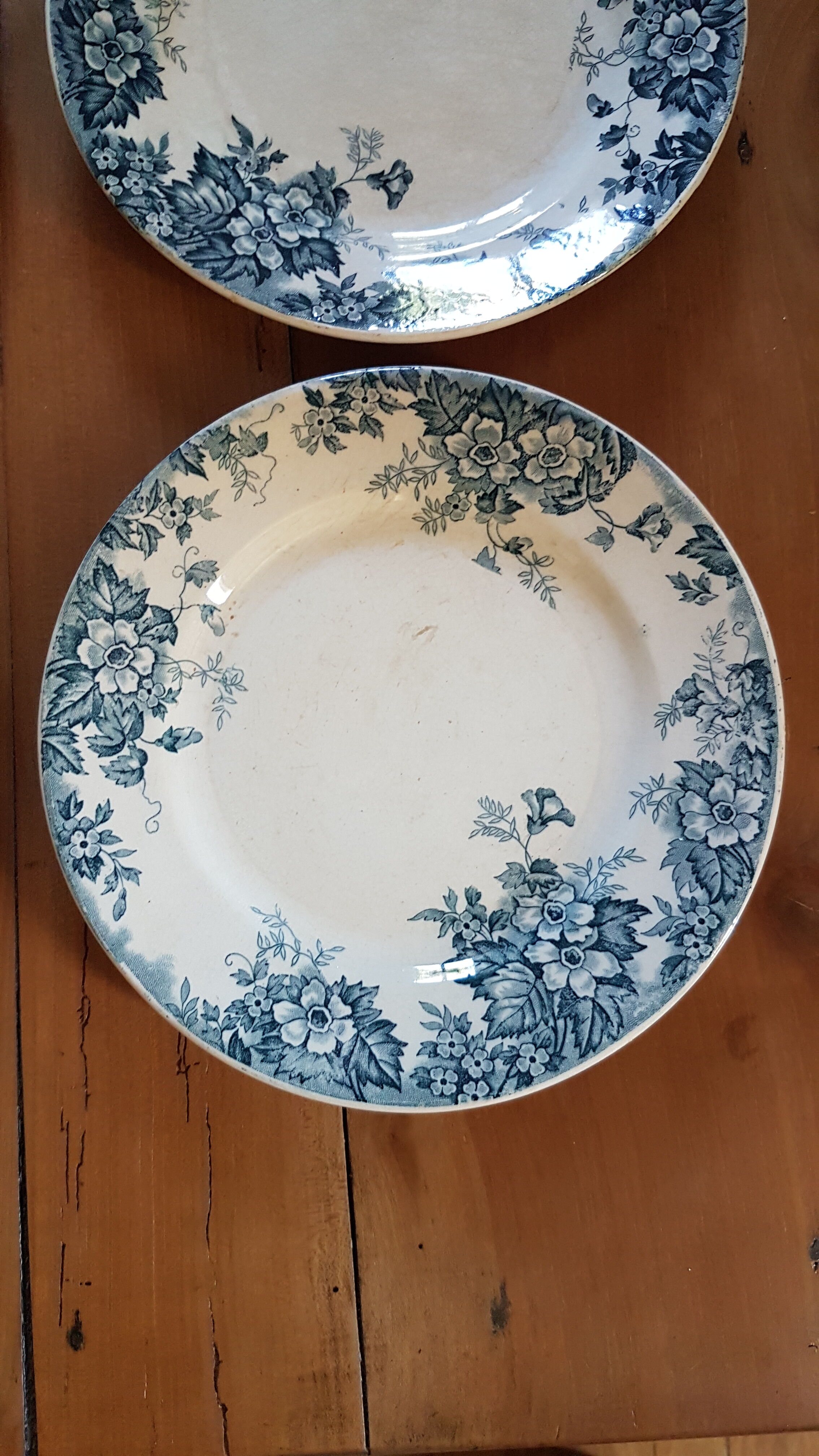 Set of 8 flat plates Saint Amand and Hamage