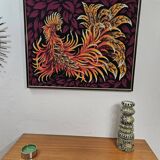 Tapisserie Oiseau de feu - Tableau Canevas vintage