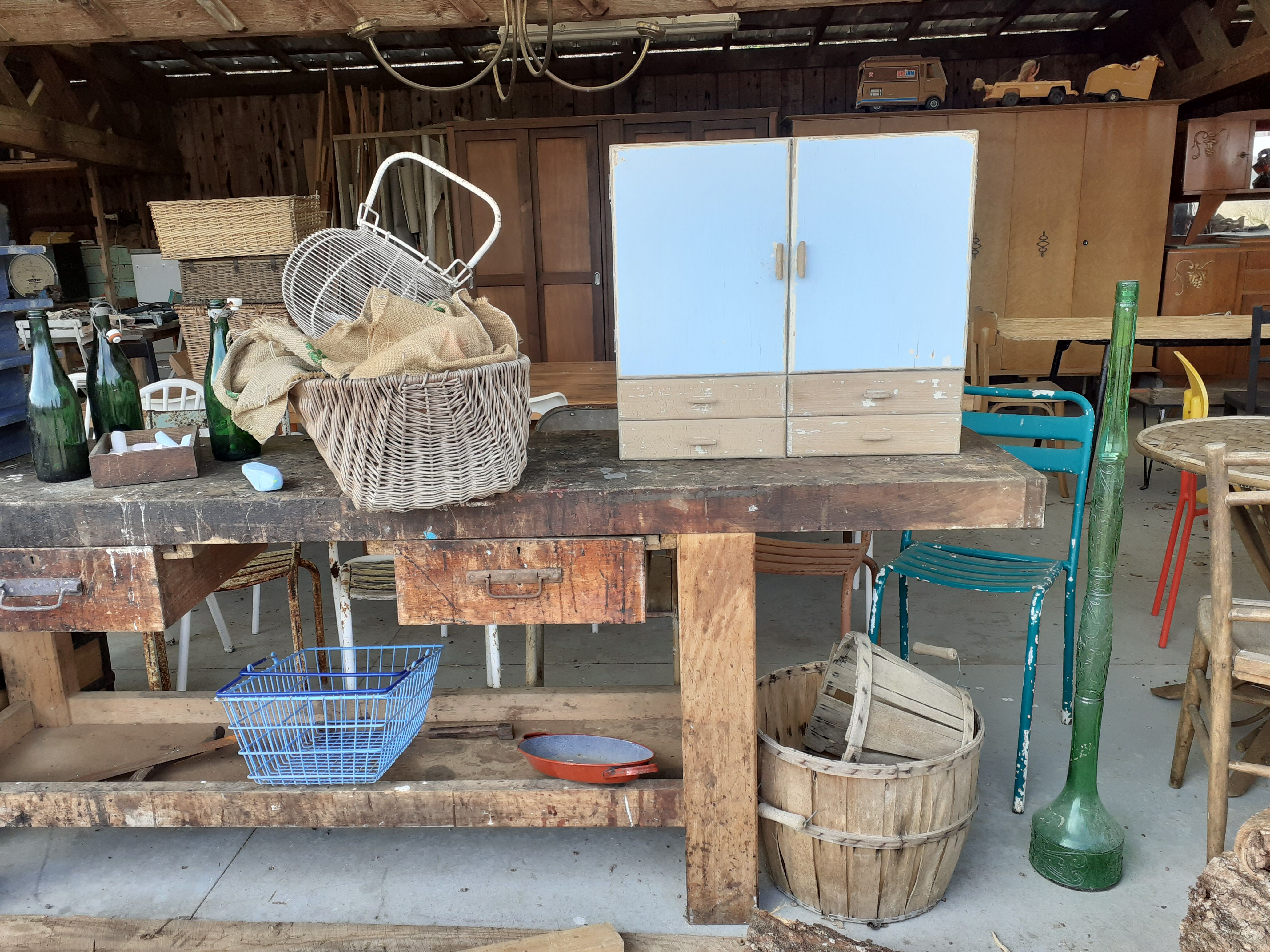 Vintage toilet cabinet