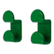 Vintage 70s Coat Hooks by Ambrogio Rossari for Gedy in Green New Old Stock