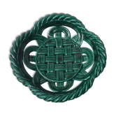 Braided ceramic fruit basket