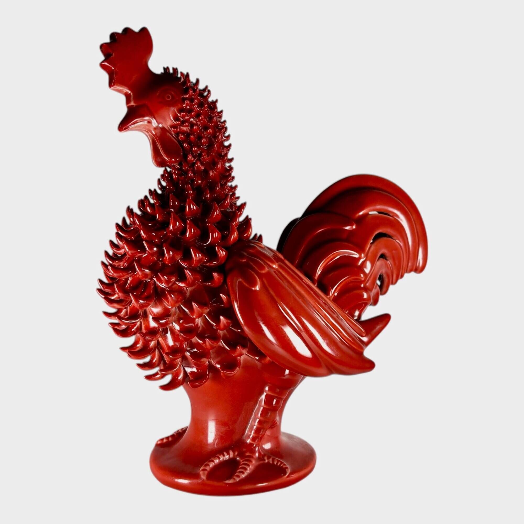 Vintage Behrend ceramic hen, 1960s, Italy, XL