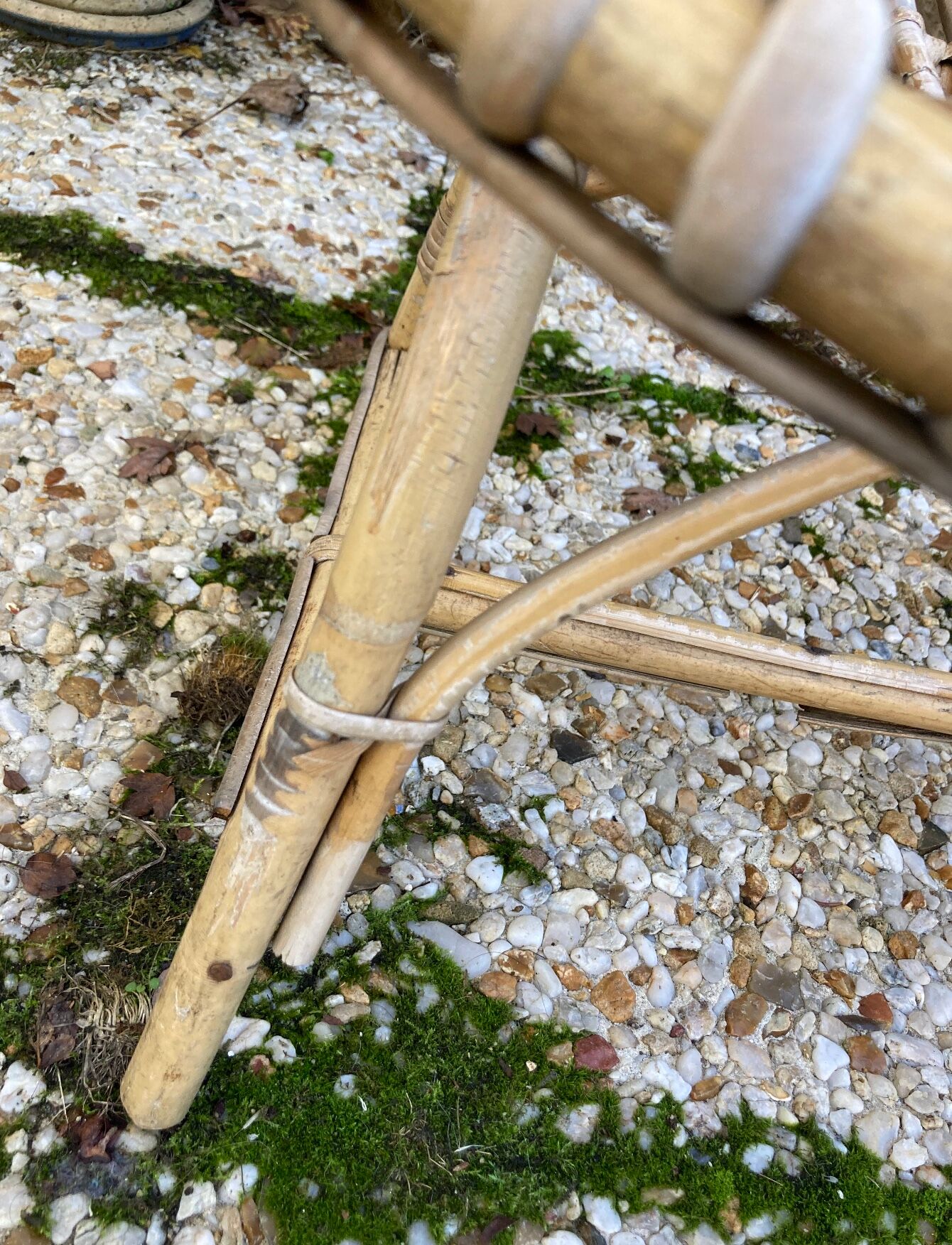 Rattan armchair for vintage children