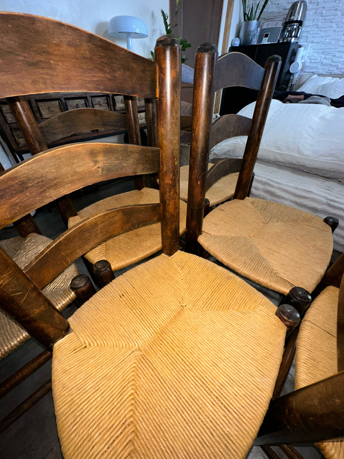 6 chairs by designer Georges Robert - 1950