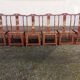 Chaises chinoises du début XXEME siècle en bois laqué