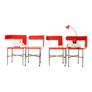 Chaises asymétriques (4), post-moderne, Italie, 1980s