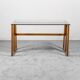 dining table in 70s vintage modern wood